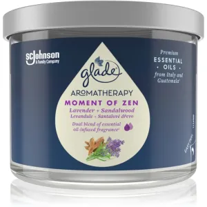 Glade Duftkerze mit dem Duft von Lavendel und Sandelholz Aromatherapy Candle Moment of Zen 260 g