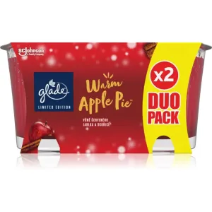 GLADE Warm Apple Pie Duftkerze Duo Duft Apple, Cinnamon, Baked Crisp 2x129 g