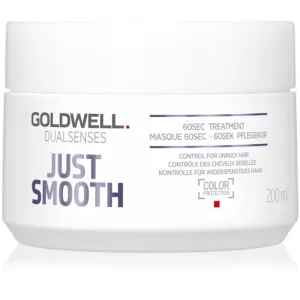Goldwell Dualsenses Just Smooth 60sec Treatment Bändigende Haarmaske für widerspenstiges Haar 200 ml