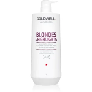 Goldwell Shampoo für blondes und gesträhntes Haar Dualsenses Blondes & Highlights (Anti-Yellow Shampoo) 1000 ml