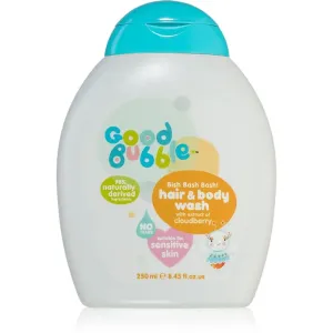Good Bubble Hair & Body Wash Cloudberry Waschemulsion und Shampoo für Kinder ab der Geburt 250 ml