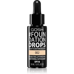 Gosh Foundation Drops leichtes Make up in Tropfenform LSF 10 Farbton 002 Ivory 30 ml