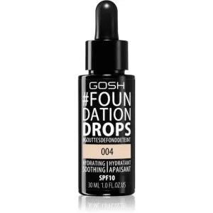 Gosh Foundation Drops leichtes Make up in Tropfenform LSF 10 Farbton 004 Natural 30 ml