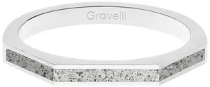 Gravelli Stahlring mit Beton Three One-Side Stahl/Grau GJRWSSG123 53 mm