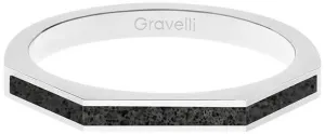 Gravelli Stahlring mit Beton Three One-Side Stahl/Anthrazit GJRWSSA123 53 mm
