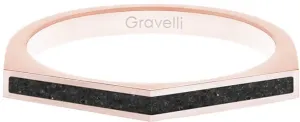 Gravelli Stahlring mit Beton Two One-Side Bronze/anthrazit GJRWRGA122 50 mm