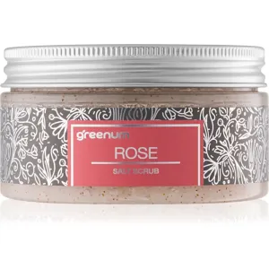 Greenum Salt Scrub Salz-Peeling für den Körper mit Duft Rose 320 g
