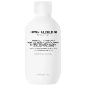 Grown Alchemist Shampoo für krauses und widerspenstiges Haar Ginger CO2, Methylglyoxal-Manuka Extract, Shorea Robusta (Anti-Frizz Shampoo) 200 ml