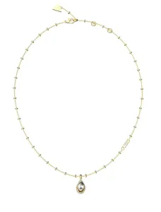 Guess Bezaubernde vergoldete Halskette Crystal Drop JUBN03391JWYGT/U