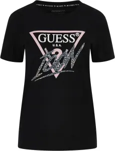 Guess Damen T-Shirt Regular Fit W4GI20 I3Z14-JBLK L