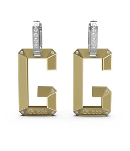 Guess Luxuriöse vergoldete Ohrringe mit Anhängern G-Shades JUBE01469JWRHYGT/U