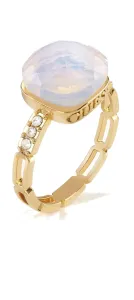 Guess Schöner vergoldeter Ring mit Kristall Reflections JUBR01236JW 52 mm