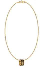 Guess Stilvolle vergoldete Halskette für Männer Legacy JUMN03208JWYGBKT/U