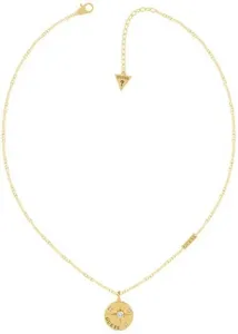 Guess Vergoldete Halskette mit Kristallen UBN20025