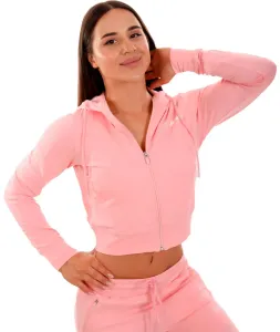 GymBeam Damenkapuzenpullover Zip-up TRN Pink M