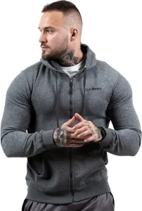 GymBeam Herrensweatshirt mit Reißverschluss Grey M