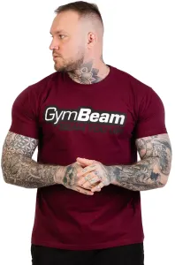 GymBeam T-Shirt für Herren Beam Burgundy L