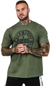 GymBeam T-Shirt für Herren Walk In Strong Military Green S