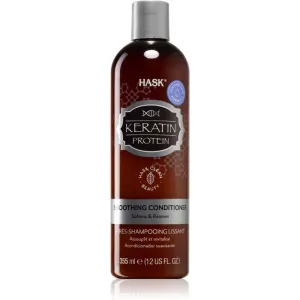 HASK Keratin Protein glättender Conditioner für beschädigtes, chemisch behandeltes Haar 355 ml