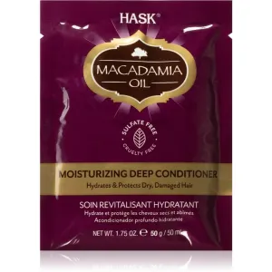 HASK Macadamia Oil feuchtigkeitsspendender Conditioner für trockenes, beschädigtes und gefärbtes Haar 50 ml