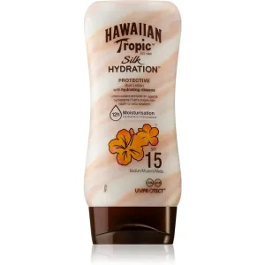 Hawaiian Tropic Silk Hydration feuchtigkeitsspendende Creme zum bräunen LSF 15 180 ml