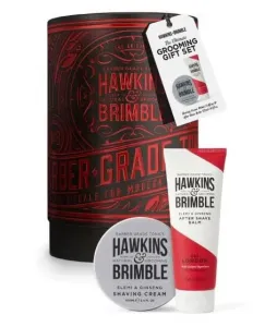 Hawkins & Brimble Geschenkset mit Rasierschaum + Aftershave-Balsam