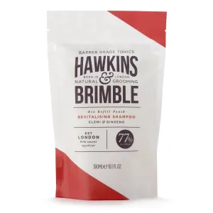 Hawkins & Brimble Revitalising Shampoo Eco Refill Pouch revitalisierendes Shampoo für Herren Ersatzfüllung 300 ml