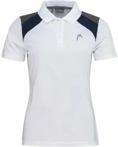 Head Club Jacob 22 Tech Polo Shirt Women White/Dark Blue L Tennis-Shirt