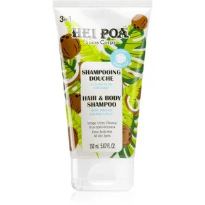 Hei Poa Organic Coconut Oil Shampoo mit Kokosöl Für Körper und Haar 150 ml