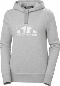 Helly Hansen Women's Nord Graphic Pullover Hoodie Grey Melange L Outdoor Hoodie