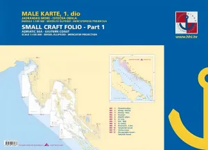 HHI Male Karte Jadransko More/Small Craft Folio Adriatic Sea Eastern Coast Part 1 2022 #15868