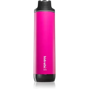 HidrateSpark Steel smarte Flasche mit Strohhalm Farbe Pink 620 ml
