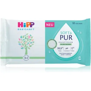 Hipp Soft & Pur feuchte Feuchttücher für Kinder ab der Geburt 10 St