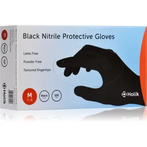Holík Nitril Black Puderfreie Schutzhandschuhe aus Nitril Größe M 2x50 St