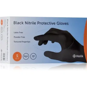 Holík Nitril Black Puderfreie Schutzhandschuhe aus Nitril Größe S 2x50 St