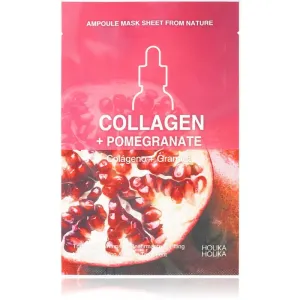 Holika Holika Ampoule Mask Sheet From Nature Collagen + Pomegranate Zellschichtmaske mit festigender Wirkung 1 St