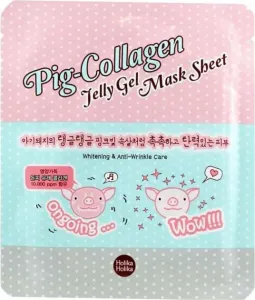 Holika Holika Gesichtsmaske aus Canvas-Kollagen Pig Collagen (Jelly Gel Mask Sheet) 25 ml