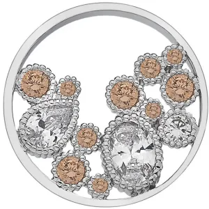 Hot Diamonds Anhänger Hot Diamonds Emozioni Spirito Libero Freedom Champagne Coin 3,3 cm