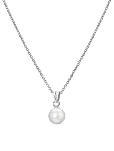 Hot Diamonds Bezaubernde Silberkette mit einem Diamanten und einer Perle Diamond Amulets DP895 (Kette, Anhänger)
