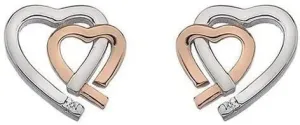 Hot Diamonds Damen Bicolor Ohrringe Hot Diamonds Love DE532