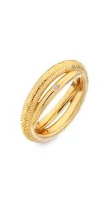 Hot Diamonds Doppelt vergoldeter Ring mit Diamant Jac Jossa Hope DR229 51 mm