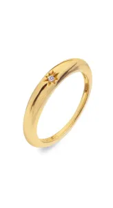 Hot Diamonds Fein vergoldeter Ring mit Diamant Jac Jossa Soul DR227 54 mm