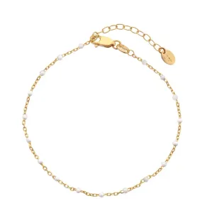 Hot Diamonds Feines vergoldetes Armband mit Perlen Jac Jossa Embrace DL655