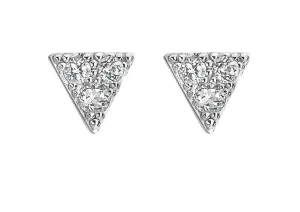 Hot Diamonds Funkelnde Silberohrringe mit Diamanten und Topas Stellar DE746