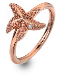 Hot Diamonds Luxuriöser Ring aus Rosé-Gold mit echtem Diamanten Daisy RG DR212 56 mm