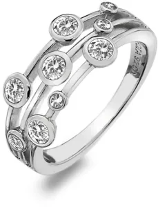 Hot Diamonds Luxuriöser Silberring mit Topas und Diamant Willow DR207 50 mm
