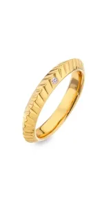 Hot Diamonds Moderner vergoldeter Ring mit Diamant Jac Jossa Hope DR228 54 mm