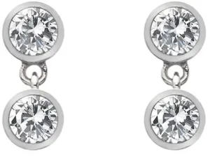 Hot Diamonds Silberohrringe mit Topas und echtem Diamant Willow DE586
