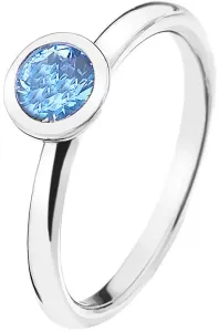 Hot Diamonds Silberring Emozioni Scintilla Blue Peace ER022 56 mm
