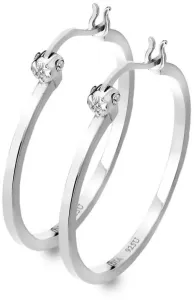 Hot Diamonds Silber runde Ohrringe mit Diamanten DE625